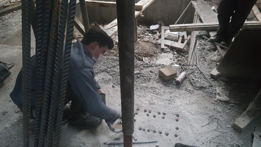 کاشت میلگرد و پلیت و مقاوم سازی در تهران