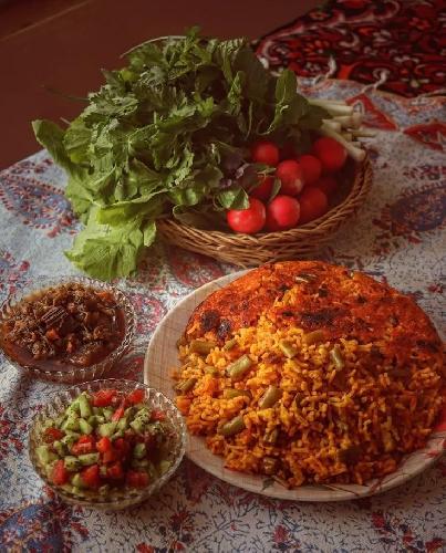 غذای خانگی در روستای شانه تراش