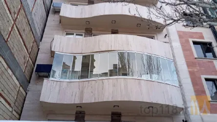 نمونه کار شیشه بالکن آتا  در تبریز - 1