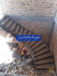 نمونه کار اجرای پله گرد بتنی در تبریز - 1