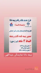 نمونه کار نمایندگی بیمه دانا عبداللهی در تبریز - 1