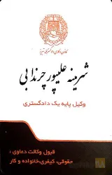 نمونه کار دفتر وکالت شرمینه علیپور چرندابی در تبریز - 1