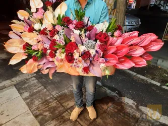 نمونه کار گل ژوبا در تبریز - 3