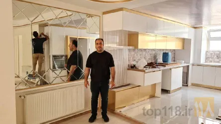 نمونه کار کابینت آشپزخانه بهار کابین در تبریز - 3