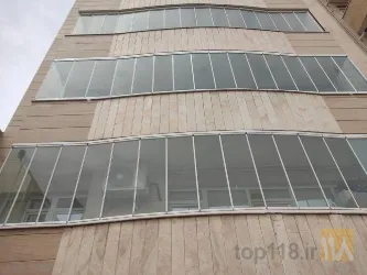 نمونه کار بالکن شیشه ای مارال جام در تبریز - 7