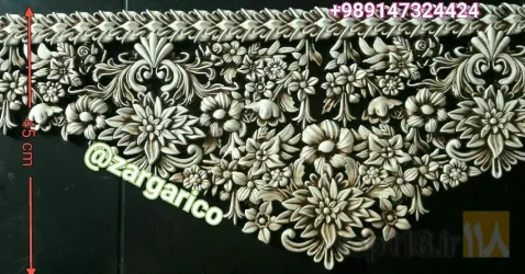 نمونه کار گلهای پلاستیکی منبت ، Plastic decorative flowers ، زهور زخرفیة بلاستیکیة در تبریز - 8