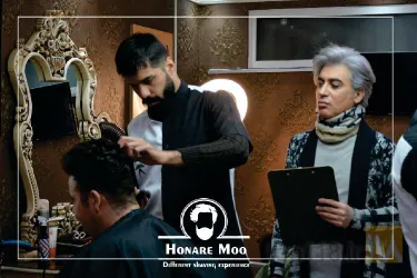 نمونه کار آموزشگاه پیرایش مردانه هنر مو در تبریز - 8