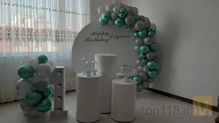 نمونه کار بادکنک آرایی گل آرایی دیزاین مجالس اجاره لوازم تولد در تهران - 8
